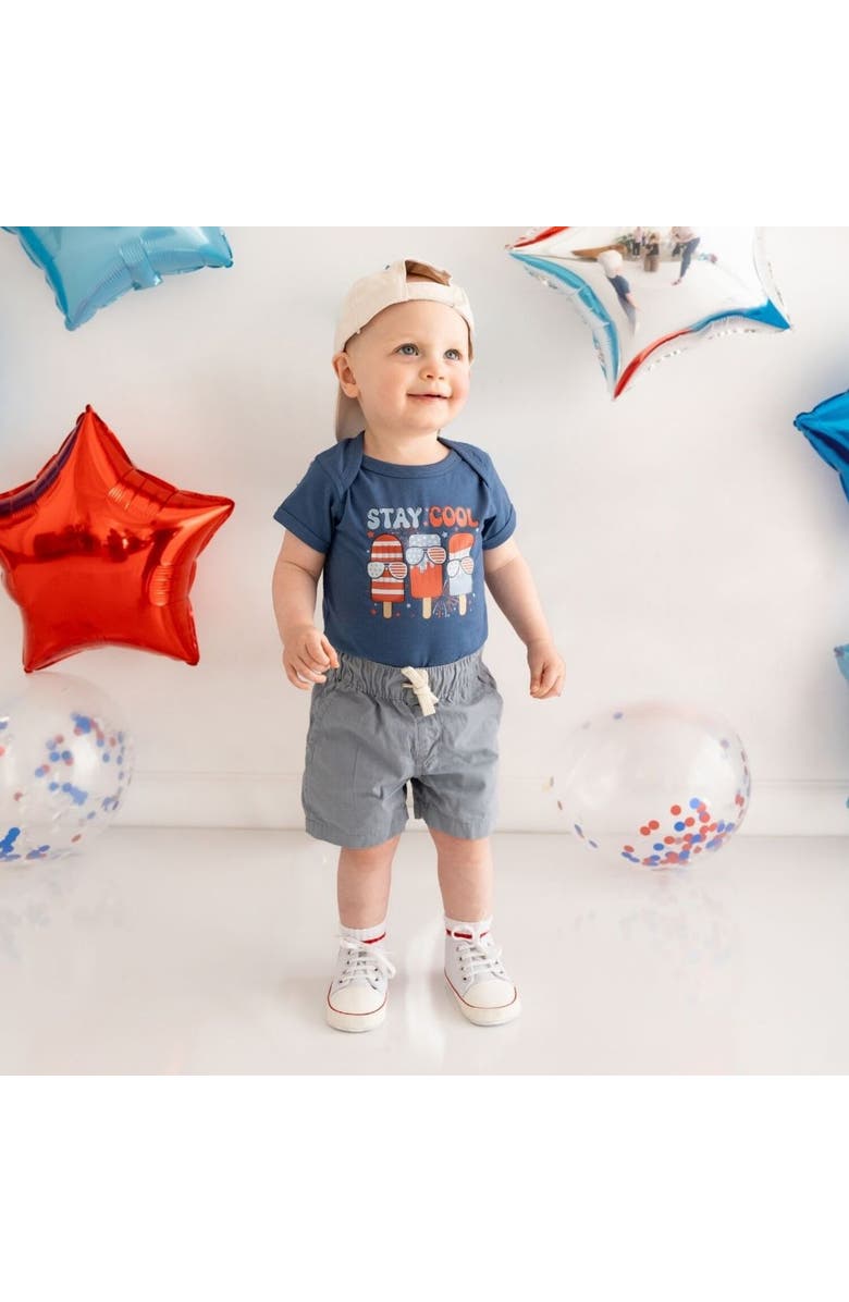 Sweet Wink Stay Cool Short Sleeve Bodysuit, Alternate, color, 