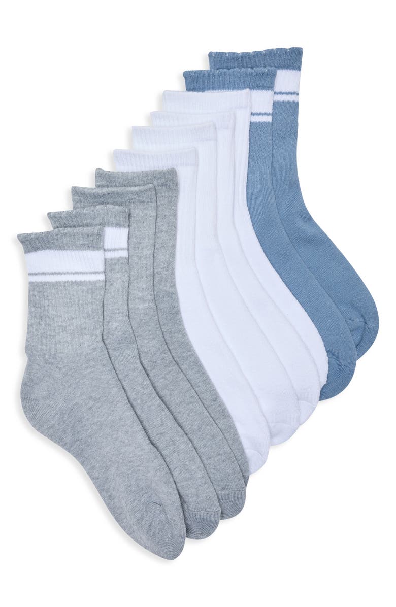 Tahari 5-Pack Full Cushion Mid Crew Socks, Main, color, Mul4