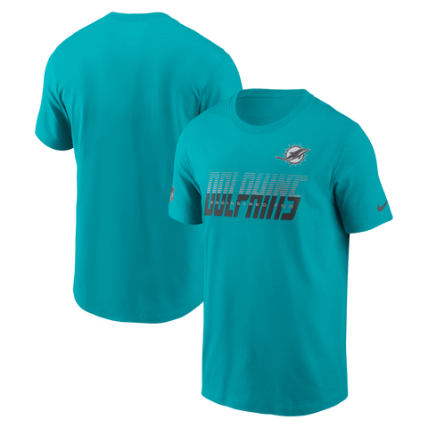 Men's Nike Aqua Miami Dolphins Sideline Dri-FIT T-Shirt