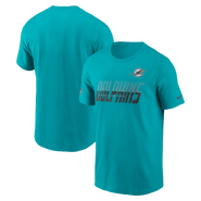 Nike Men's Nike Aqua Miami Dolphins Sideline Dri-FIT T-Shirt
