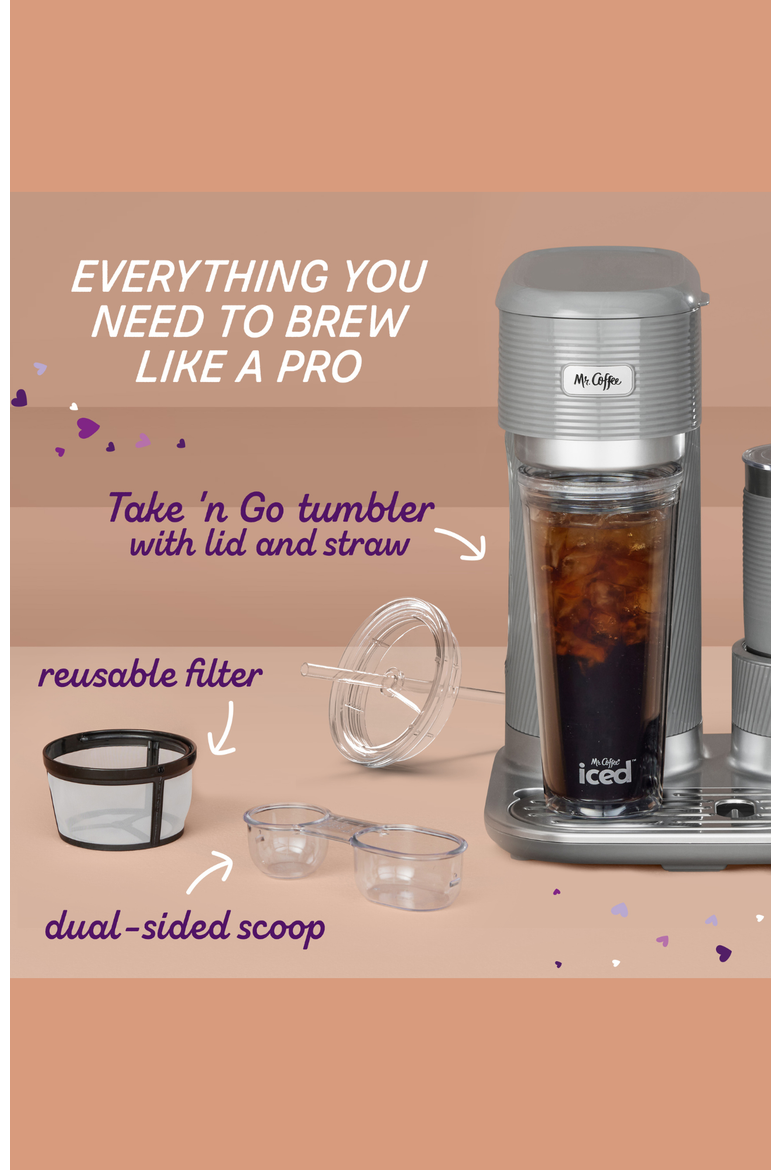 4-in-1 Single Serve Latte Lux iced, and Hot Coffee Maker, Alternate, color, Silver