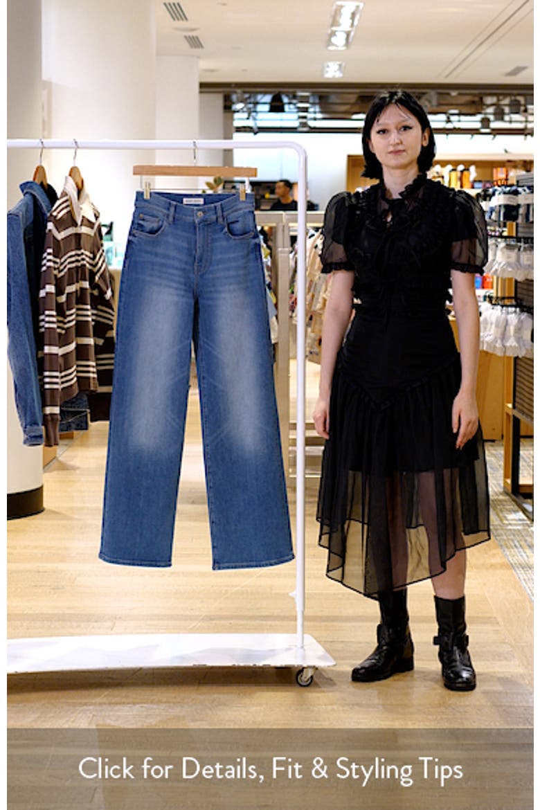 The Californian High Waist Slim Wide Leg Jeans video