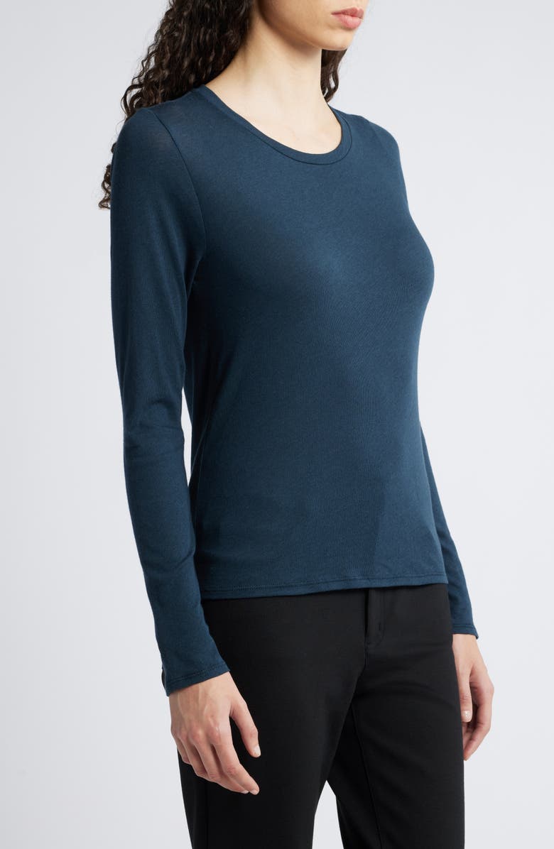 Eileen Fisher Crewneck Top, Alternate, color, Dpadr