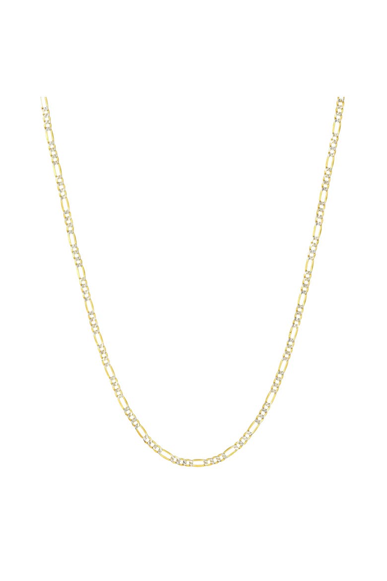 Two Tone Sterling Silver Necklace, Main, color, Gold