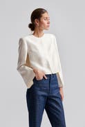 Malina Ruthie Cropped Long Sleeve Blouse