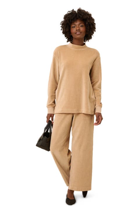 Organic Cotton Pure Velour Cozy Pullover