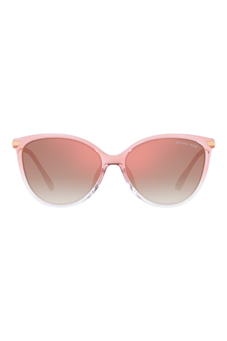 Dupont 58mm Gradient Cat Eye Sunglasses, Main, color, ROSE GOLD