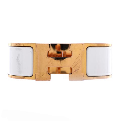 Clic Clac H Bracelet Metal and Enamel Wide