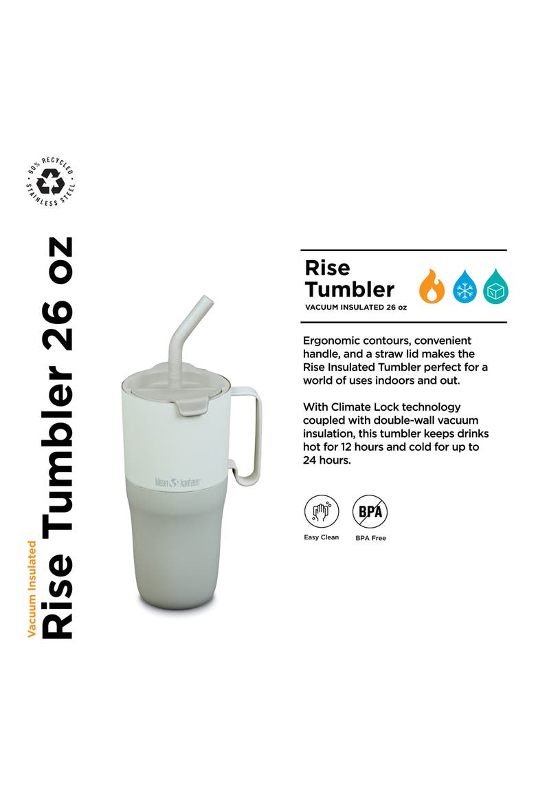 26oz Rise Insulated Tumbler with Straw Lid, Alternate, color, Green