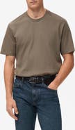 MANGO Regular Fit Medium Weight Cotton T-Shirt