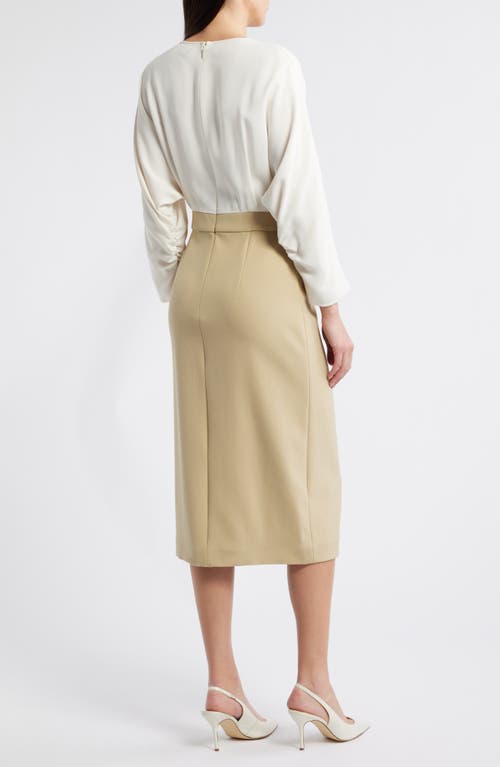 Hugo Boss Keyhole-neckline Midi Dress