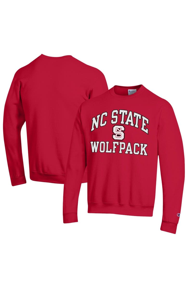 Champion Men's Champion Red NC State Wolfpack High Motor Pullover Sweatshirt, Main, color, Red