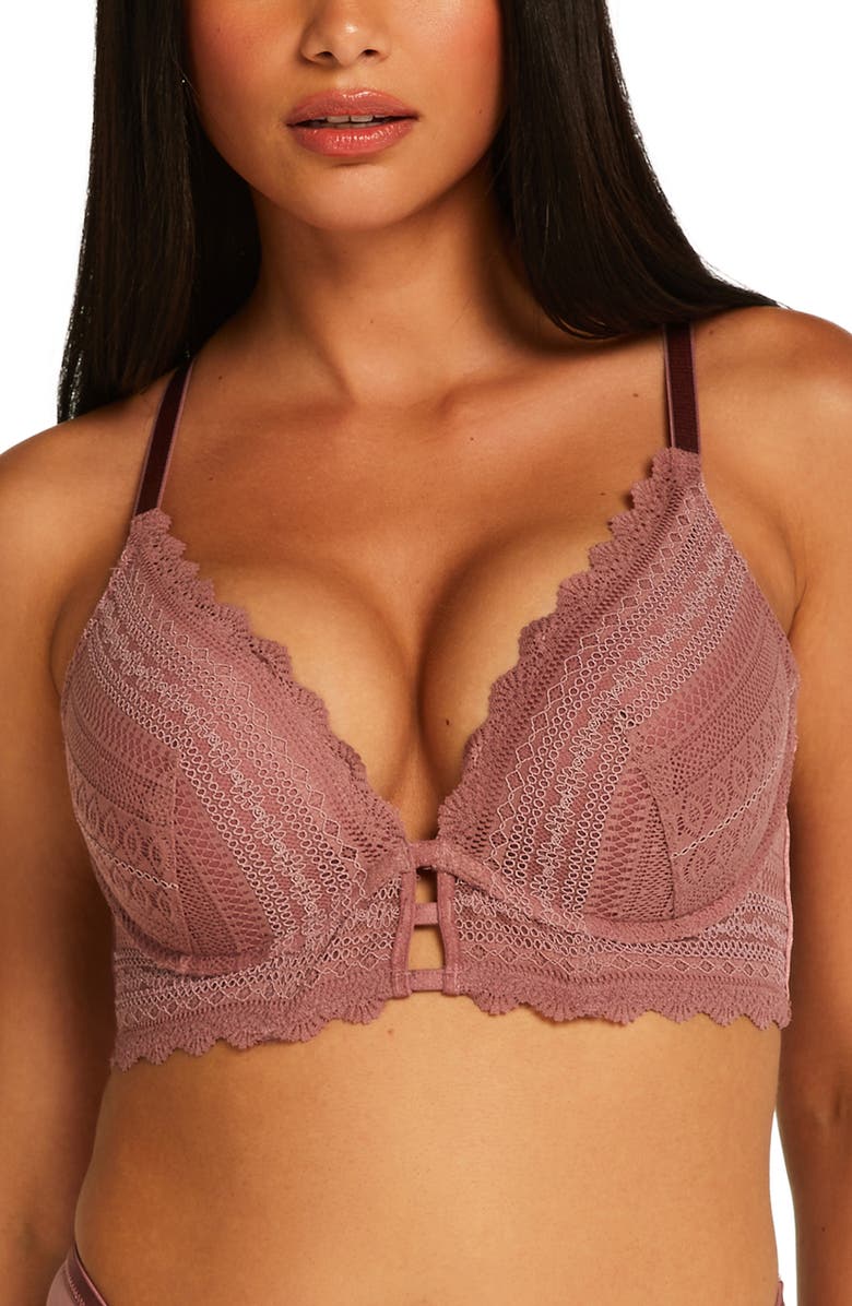 Hunkemöller Chynna Underwire Longline Push-Up Bra, Main, color, 