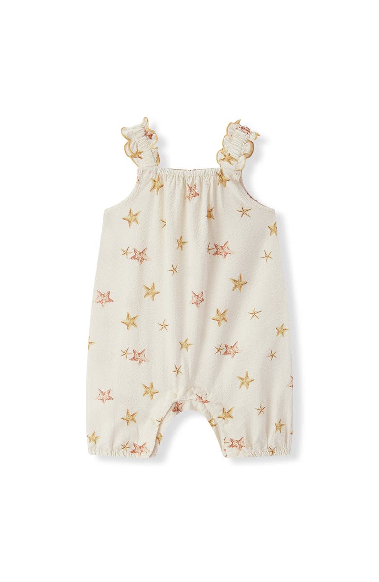 Milkbarn Bubble Romper, Main, color, Starfish Dreams