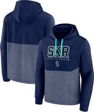 FANATICS Men's Fanatics Branded Deep Sea Blue Seattle Kraken Successful Tri-Blend Pullover Hoodie