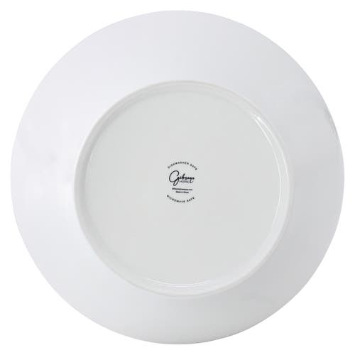 Gibson Home Great Essentials 9.4 Inch Round Fine Ceramic Meal Bowl In White