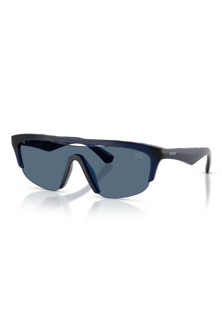 40mm Irregular Sunglasses, Alternate, color, BLUE / DARK BLUE
