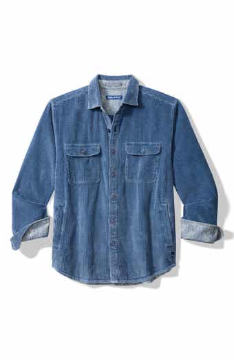Indigo Valley Cotton Corduroy Button-Up Shirt Jacket