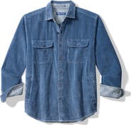 Tommy Bahama Indigo Valley Cotton Corduroy Button-Up Shirt Jacket