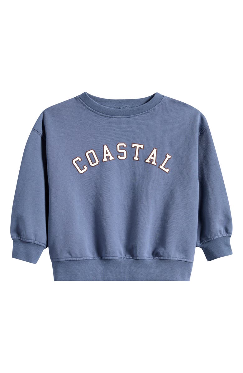 Rylee + Cru Kids' Graphic Cotton Blend Sweatshirt, Main, color, Marine