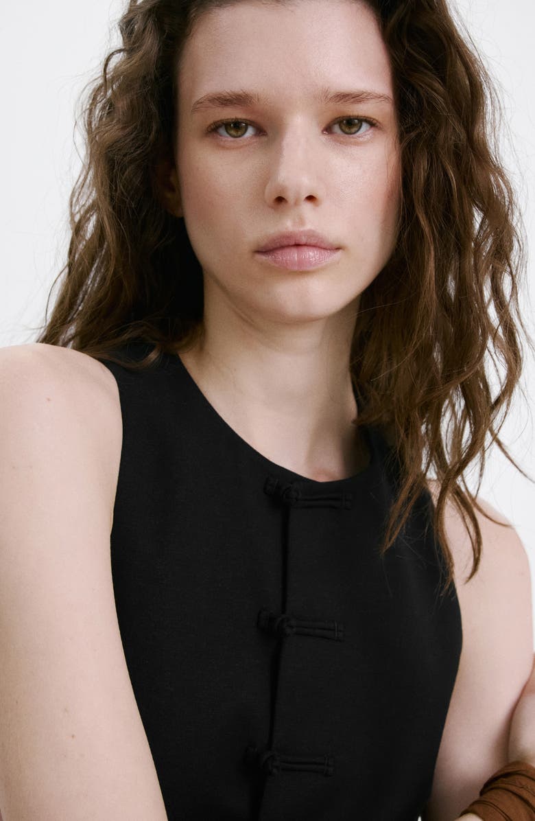 MANGO Toggle Closure Vest, Alternate, color, 