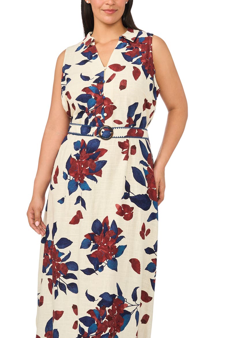 Collared Midi Dress, Alternate, color, RUM RAISIN