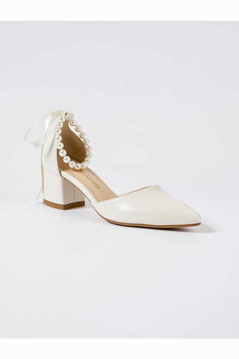 Evania Block Heel Wedding Pump