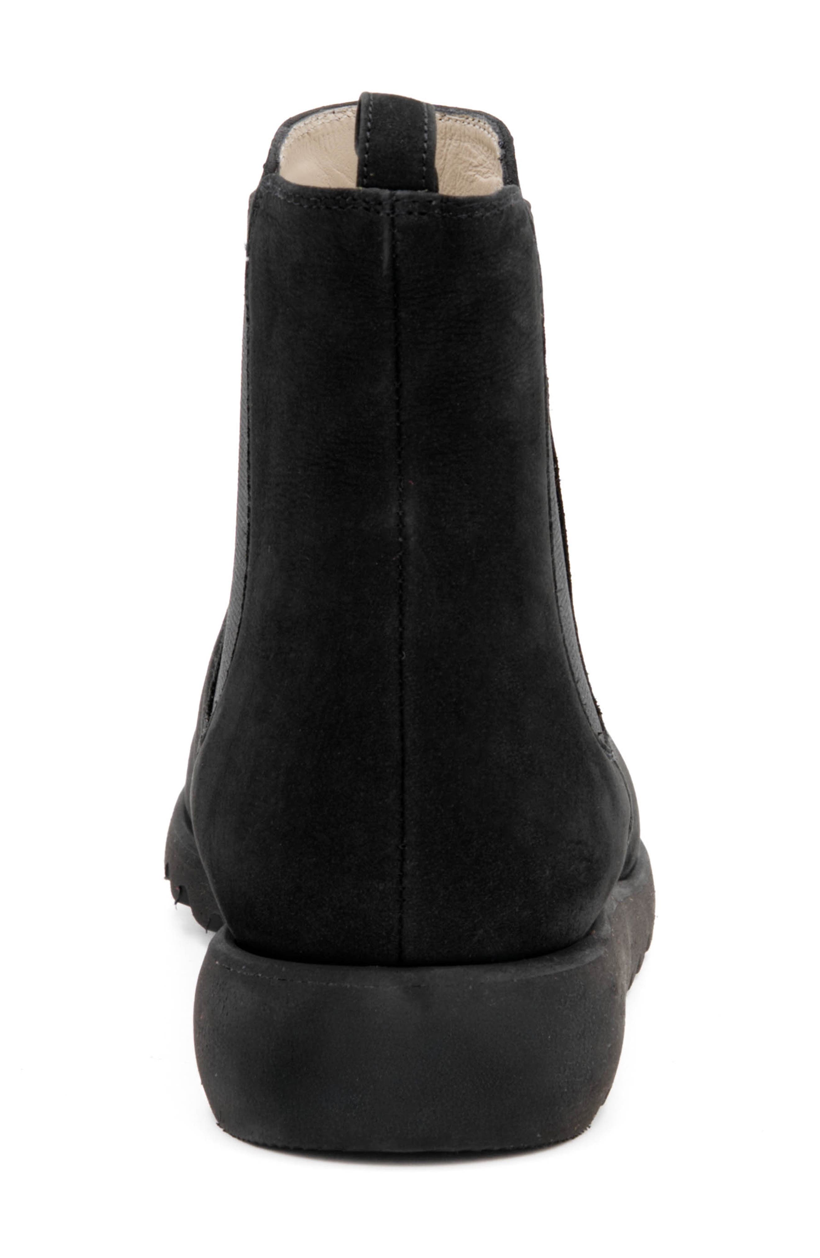 Amalfi by Rangoni Elios Platform Chelsea Boot, Alternate, color, Black Long Beach