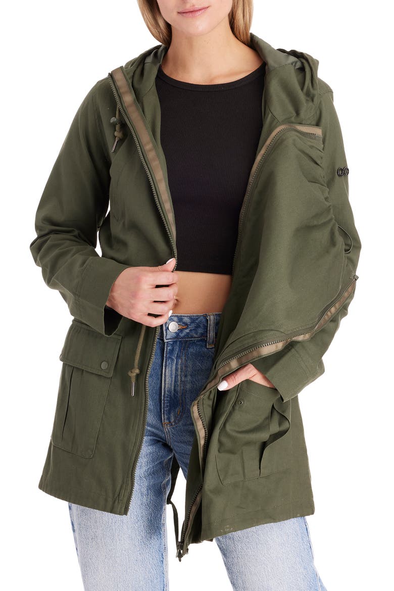 Convertible Military 3-in-1 Maternity/Nursing Jacket, Alternate, color, KHAKI GREEN