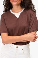 Clare V. Original Linen V-Stitch T-Shirt