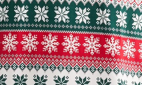 Jaclyn Matching Family Fair Isle Snowflake Top & Pants Pajamas In Multi