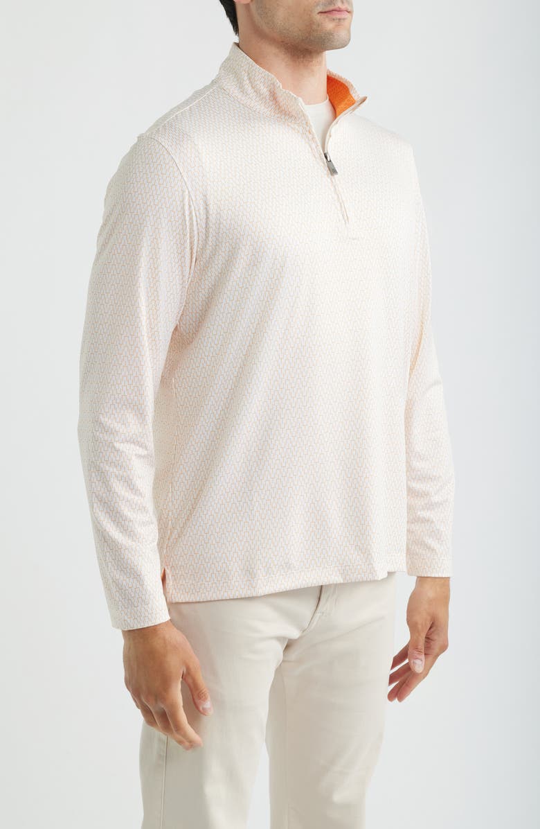 Johnston & Murphy XC+<sup>™</sup> Performance Game Day Quarter-Zip Pullover, Alternate, color, Bright Orange