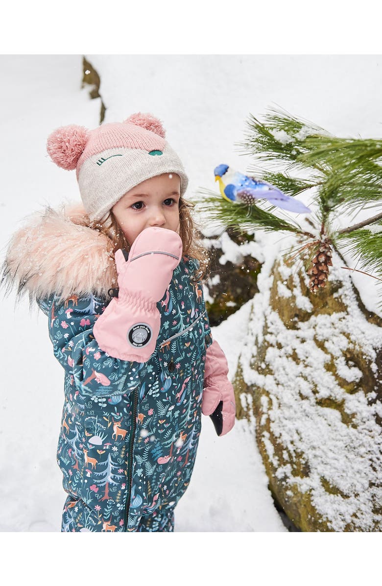 Deux par Deux Baby Girl's Solid Mittens Light Pink, Alternate, color,