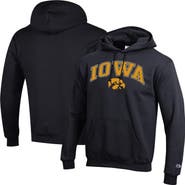 Champion Men's Champion  Black Iowa Hawkeyes Arch Over Logo Pullover Hoodie