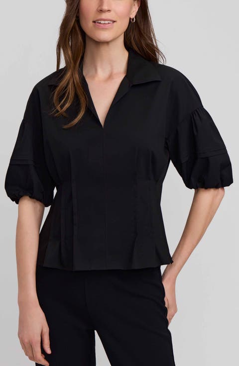 Lucia Puff Sleeve Popover Shirt