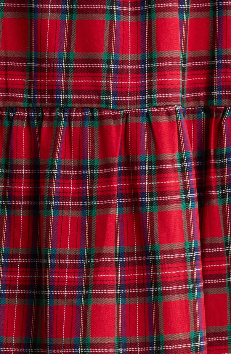 SUGARLIPS Arvada Plaid Sunfire Smocked Cotton Tiered Maxi Dress, Alternate, color,