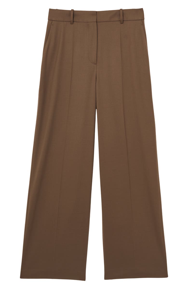 Reiss Solene Wool Blend Wide Leg Pants, Alternate, color, Tan