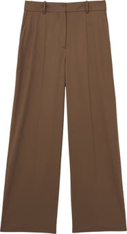 Reiss Solene Wool Blend Wide Leg Pants