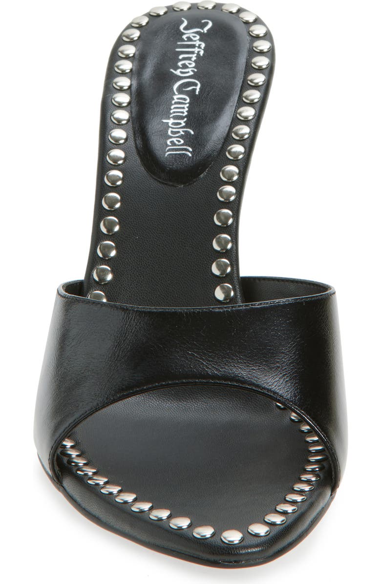 Jeffrey Campbell Agent Studded Sandal, Alternate, color, Black Silver