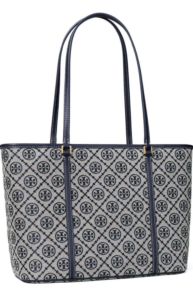 Tory Burch Small T Monogram Jacquard Tote, Alternate, color,