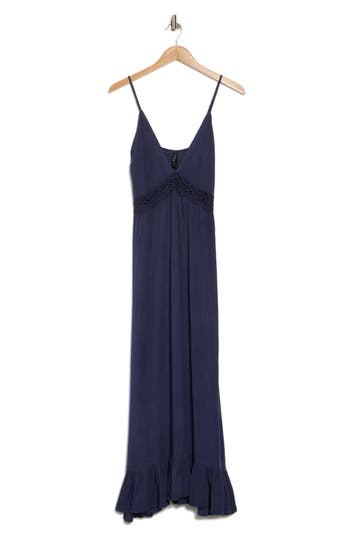 Boho Me Lace V-neck Spaghetti Straps Maxi Dress