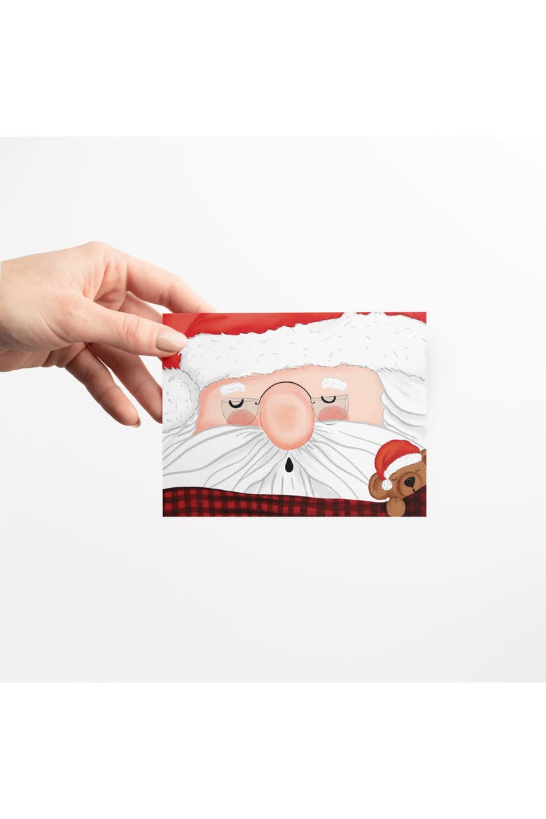 Santa Working Out, Santa Nap, Winter Jeep Winter/Holiday/Christmas Greeting Card Pack Sets, Alternate, color, Multi-Pack