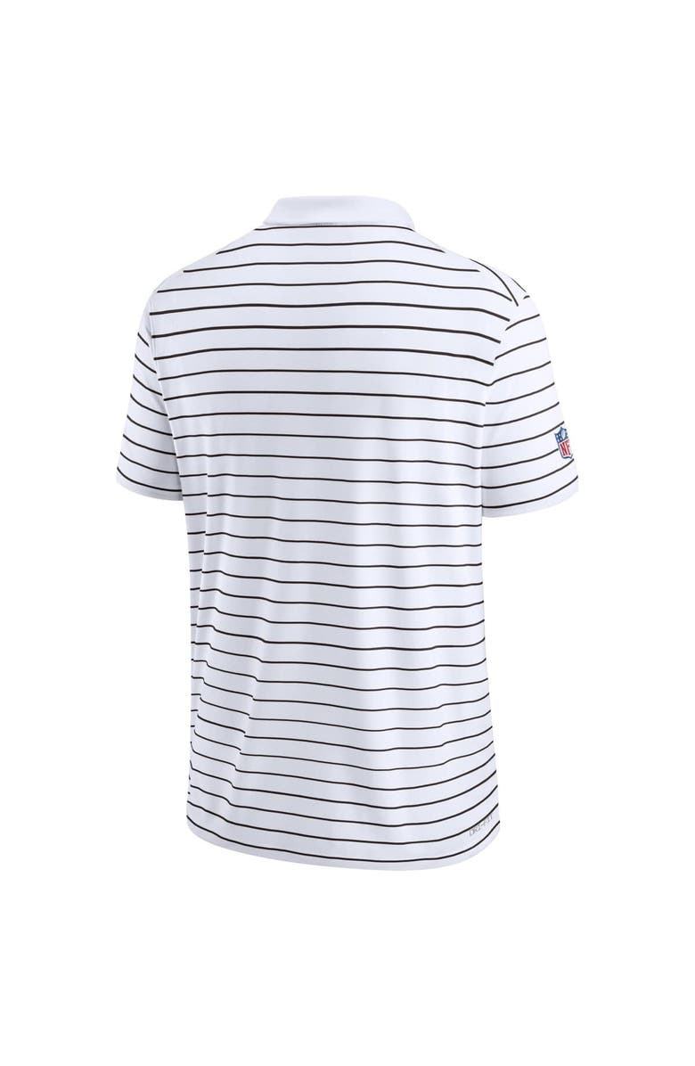 Nike Men's Nike White Cleveland Browns Sideline Lock Up Victory Performance Polo, Alternate, color, White