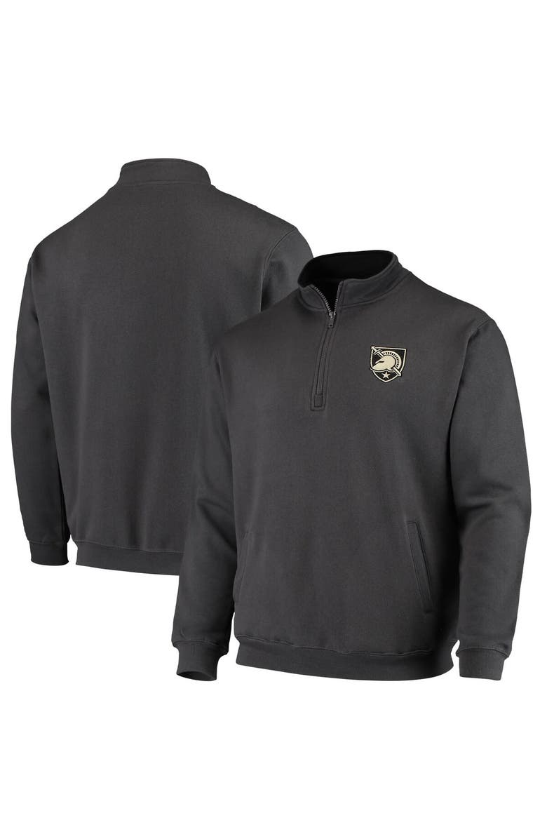 COLOSSEUM Men's Colosseum Charcoal Army Black Knights Tortugas Logo Quarter-Zip Jacket, Main, color, Charcoal