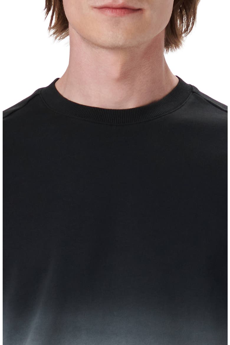 Dip Dye Long Sleeve Cotton Sweatshirt, Alternate, color, CEMENT