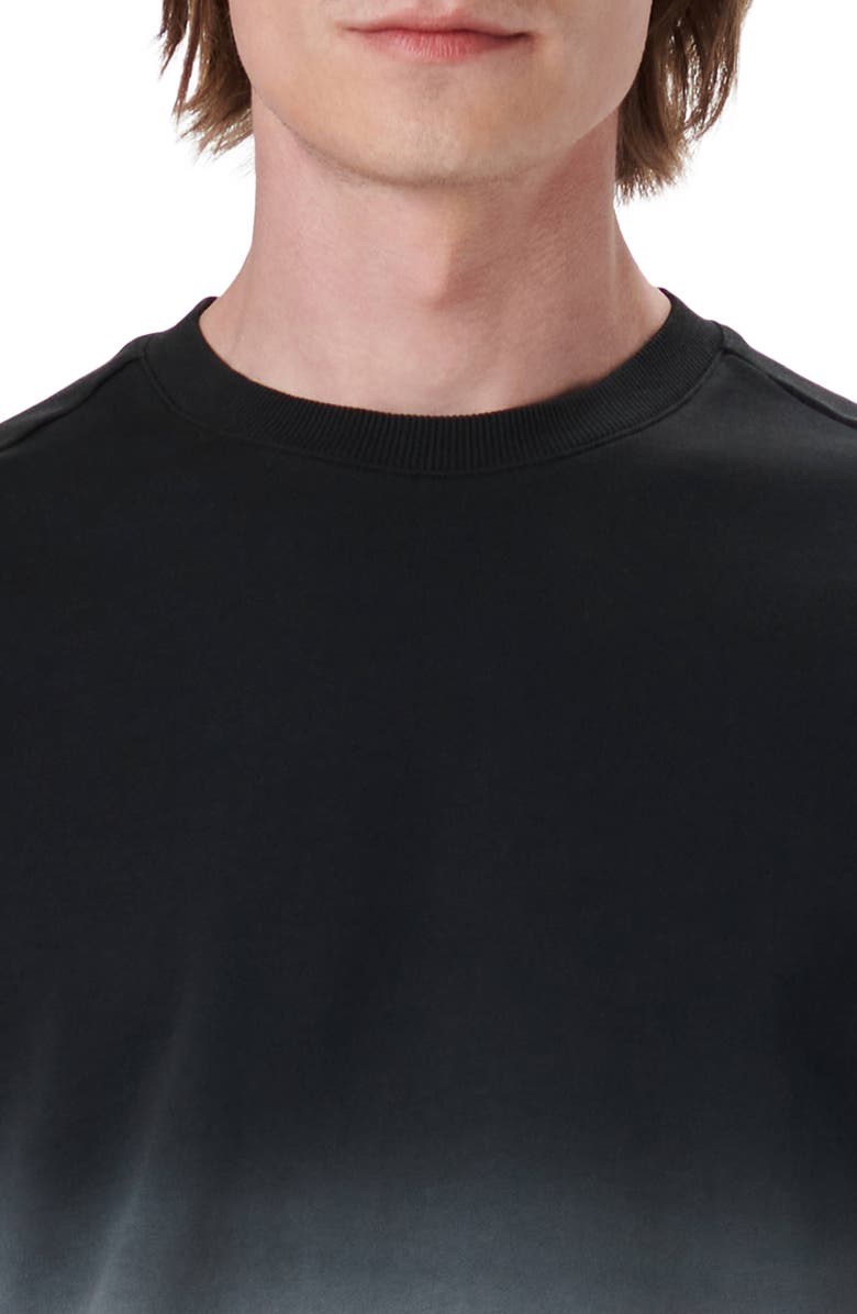 Bugatchi Dip Dye Long Sleeve Cotton Sweatshirt, Alternate, color,