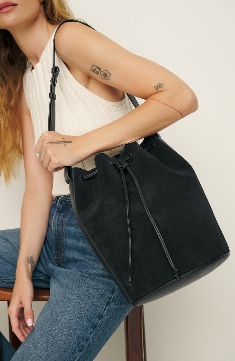 Reformation Medium Ornellia Bucket Bag, Alternate, color,