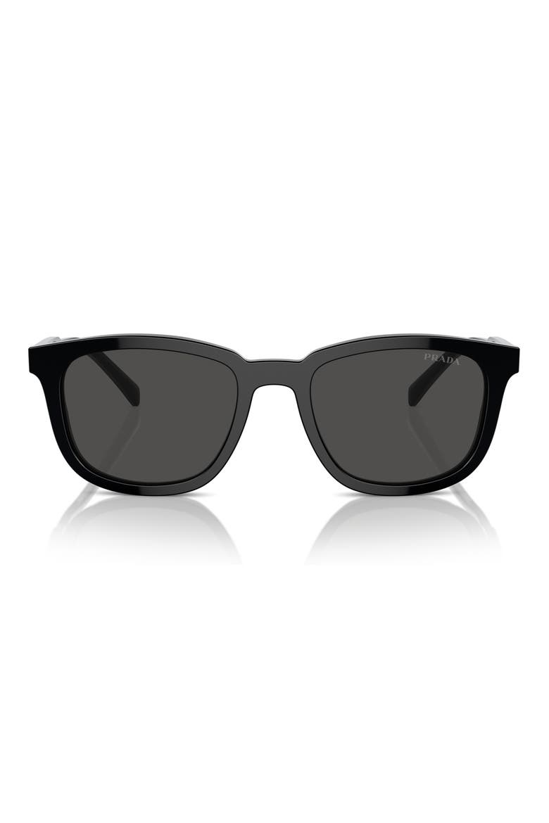 53mm Pillow Sunglasses, Main, color, BLACK/ GREY