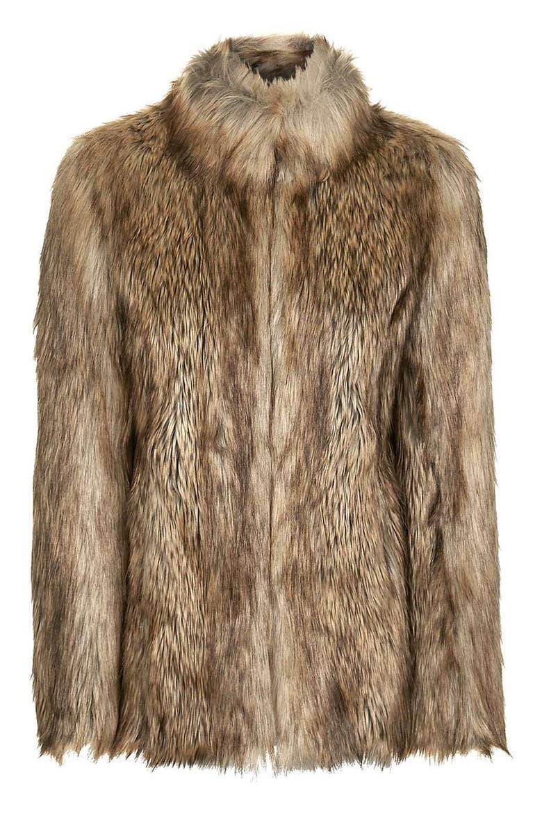 Ultimate Faux Fur Coat, Alternate, color, BROWN