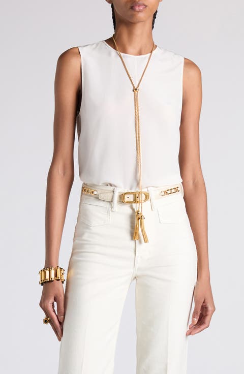 Silk Crêpe de Chine Sleeveless Top